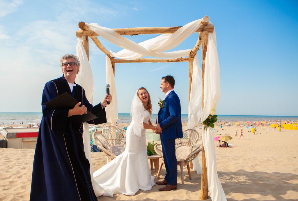 Aan het strand in Noordwijk